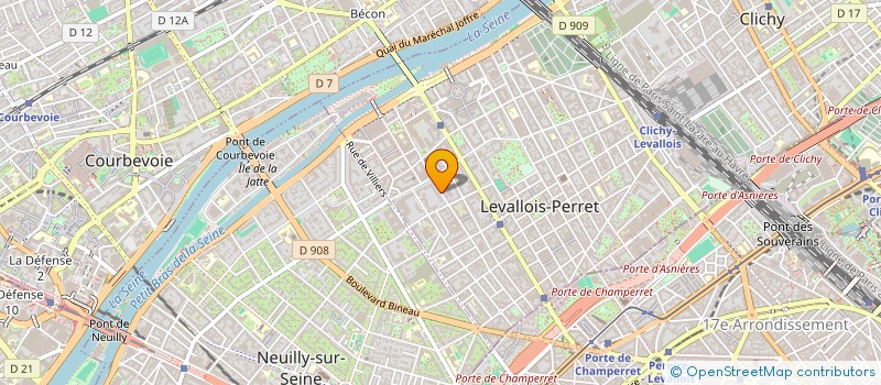 localisation de l'entreprise SCILLA CONSULTING à LEVALLOIS-PERRET