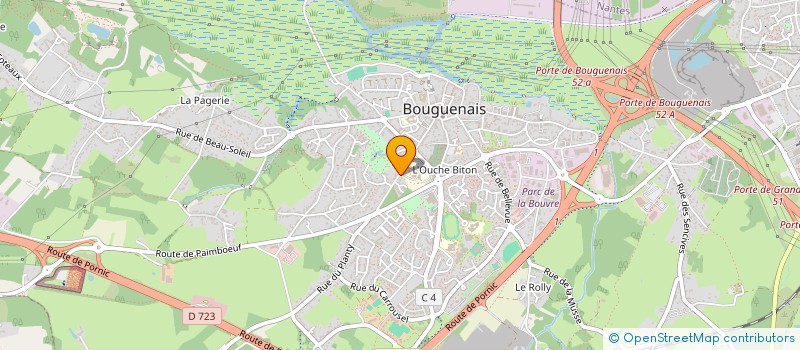 localisation de l'entreprise SCILLIA à BOUGUENAIS