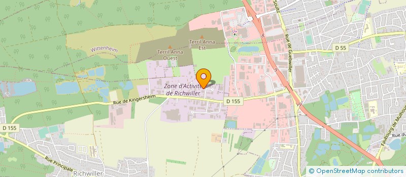 localisation de l'entreprise SCIMGAR  RICHWILLER