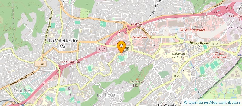 localisation de l'entreprise SCIMMO LG ROBESPIERRE à LA VALETTE-DU-VAR