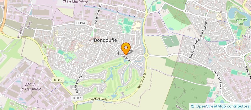 localisation de l'entreprise SCIMMO91 à BONDOUFLE