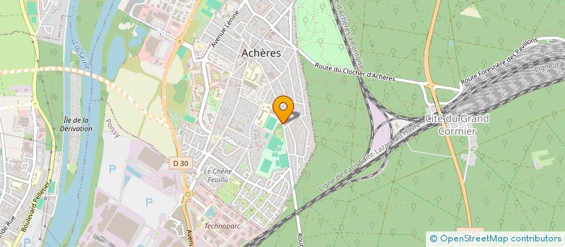 localisation de l'entreprise SCINFOHM  ACHERES