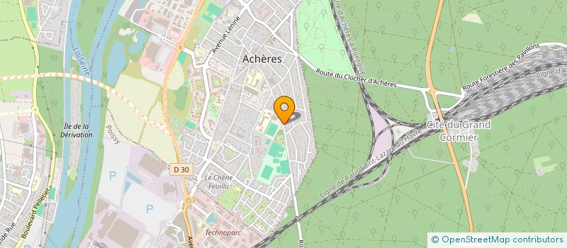 localisation de l'entreprise SCINFOHM2  ACHERES