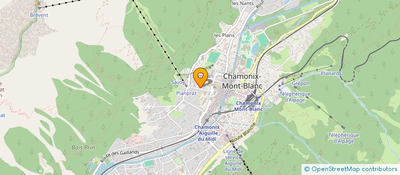 localisation de l'entreprise SCINNEURS à CHAMONIX-MONT-BLANC