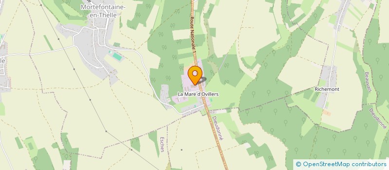 localisation de l'entreprise SCINTELLE à MORTEFONTAINE-EN-THELLE