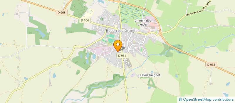 localisation de l'entreprise SCION à BECON-LES-GRANITS