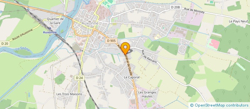 localisation de l'entreprise SCIP  AUXONNE