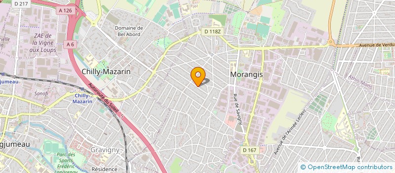 localisation de l'entreprise SCIP LE MAZET  MORANGIS