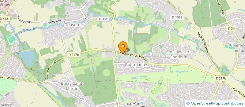 localisation de l'entreprise SCIPAM  GUERMANTES