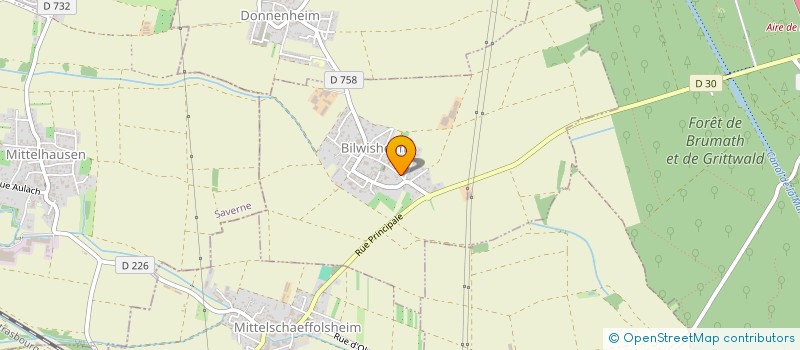 localisation de l'entreprise SCIPG1  BILWISHEIM