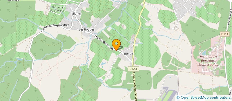 localisation de l'entreprise SCISSION  LEOGNAN