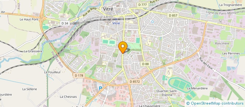 localisation de l'entreprise SCITECH  VITRE