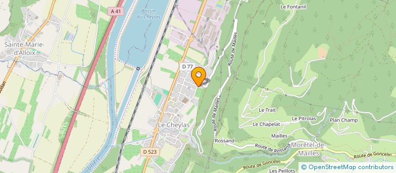 localisation de l'entreprise SCITECH  LE CHEYLAS