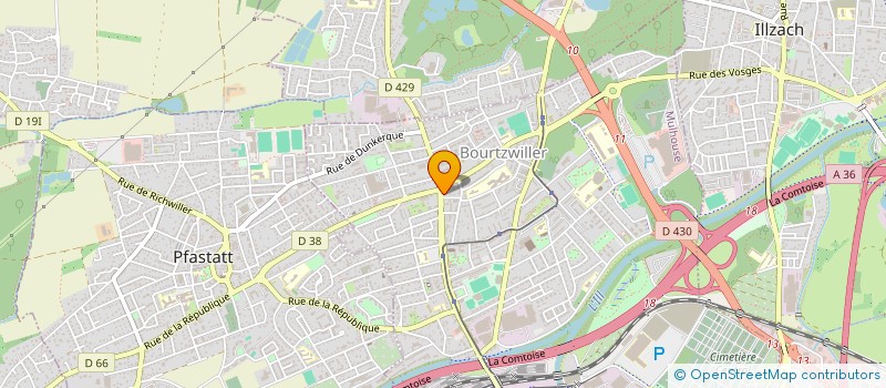 localisation de l'entreprise SCIUTO CONSTRUCTION ITALIENNE  MULHOUSE