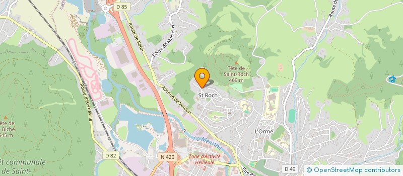 localisation de l'entreprise SCIVAL à SAINT-DIE-DES-VOSGES