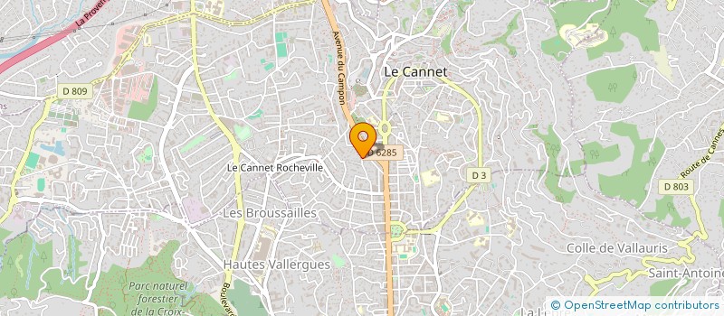 localisation de l'entreprise SCIVIAS à LE CANNET