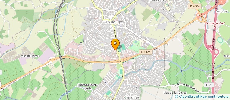 localisation de l'entreprise SCJ BATI  TOULOUGES