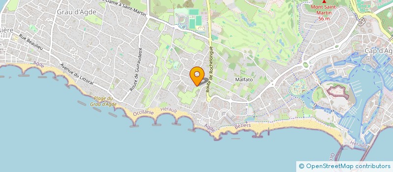 localisation de l'entreprise SCJ FAMILLE  AGDE