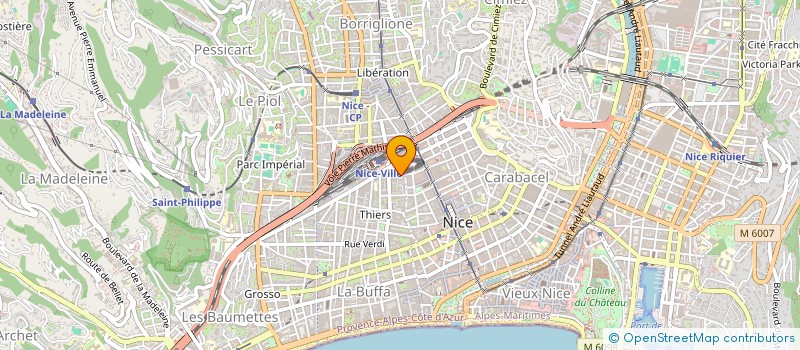 localisation de l'entreprise SCJ IMMO  NICE