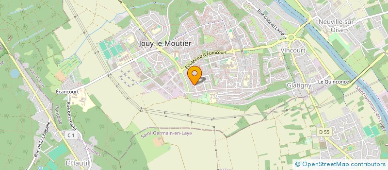 localisation de l'entreprise SCJ LES POUPOULES  JOUY-LE-MOUTIER