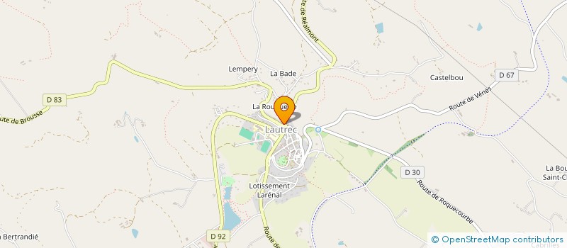 localisation de l'entreprise SCJ THEMIS  LAUTREC