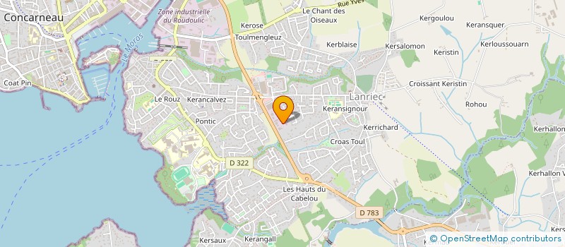 localisation de l'entreprise SCJ3P  CONCARNEAU