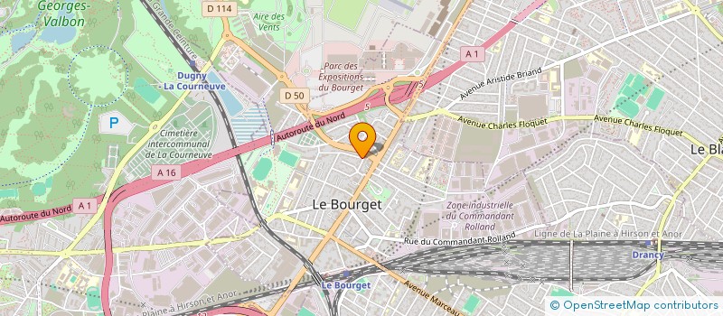 localisation de l'entreprise SCJA à LE BOURGET
