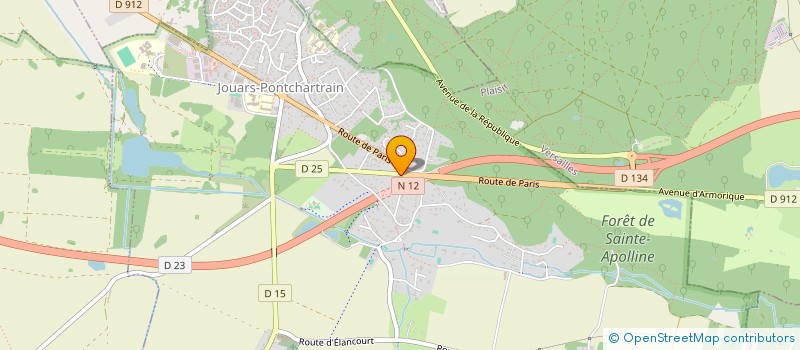 localisation de l'entreprise SCJF COMMUNICATION  JOUARS-PONTCHARTRAIN