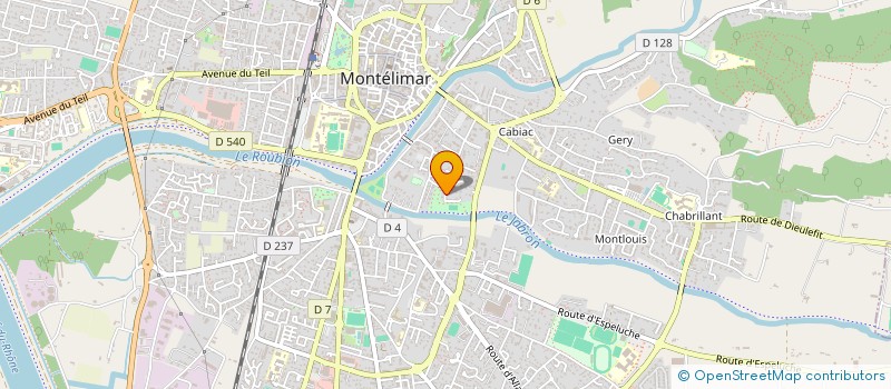 localisation de l'entreprise SCJM IMMO à MONTELIMAR