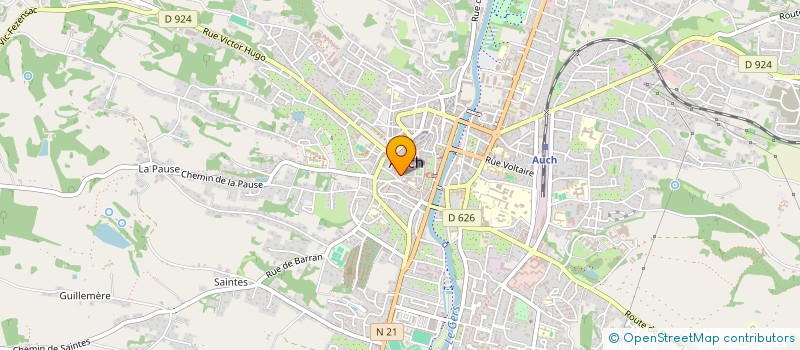 localisation de l'entreprise SCL COM  AUCH