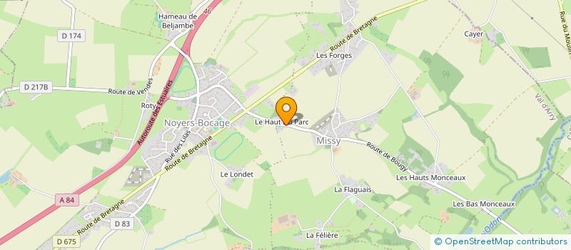 localisation de l'entreprise SCL DE LA FELIERE  VAL D'ARRY