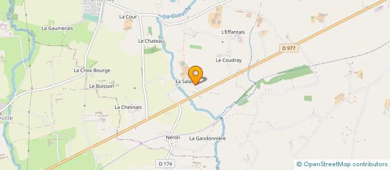 localisation de l'entreprise SCL DE LA GUEUCHE à ROMAGNY FONTENAY