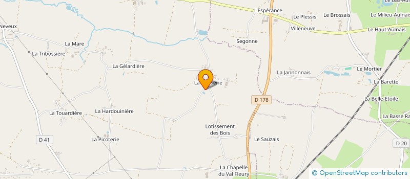 localisation de l'entreprise SCL DE LA MOINERIE à ROUGE