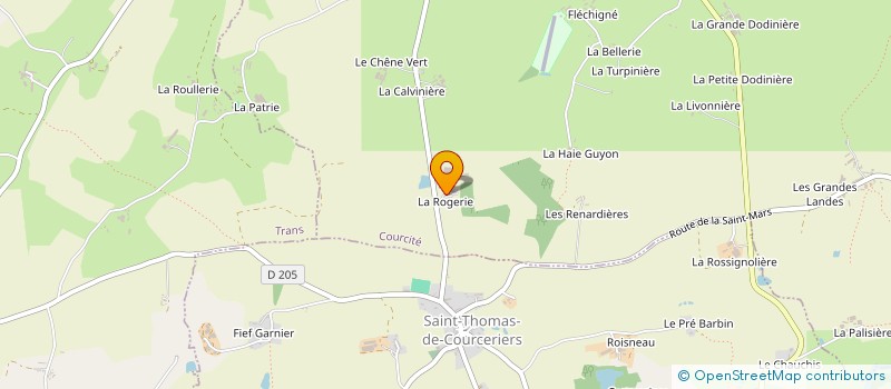 localisation de l'entreprise SCL DE LA ROGERIE à COURCITE