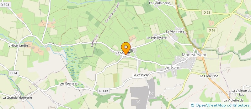 localisation de l'entreprise SCL DE LA SORIERE à GOUVILLE-SUR-MER