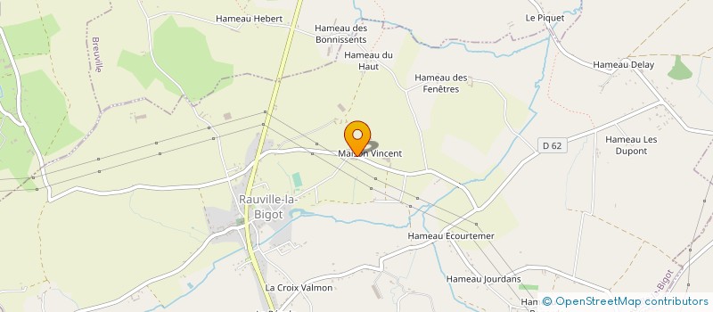 localisation de l'entreprise SCL HENRI MOULIN à RAUVILLE-LA-BIGOT