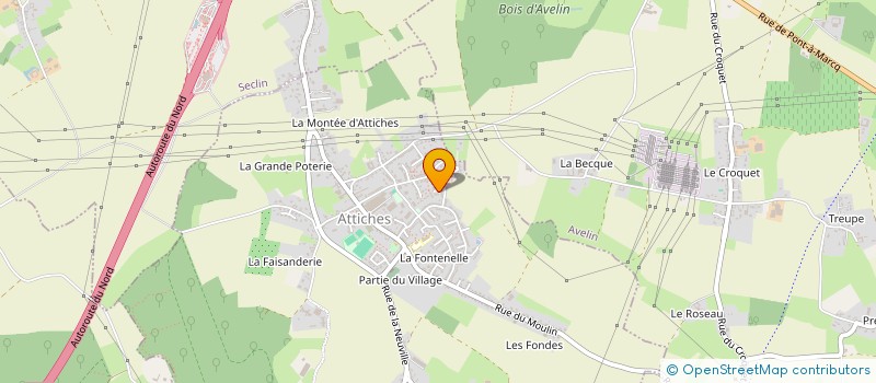 localisation de l'entreprise SCL IMMOBILIER  ATTICHES