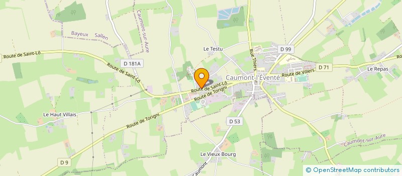 localisation de l'entreprise SCL MARIONS NEUVE à CAUMONT-SUR-AURE