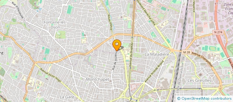 localisation de l'entreprise SCL QUALITE à DIJON