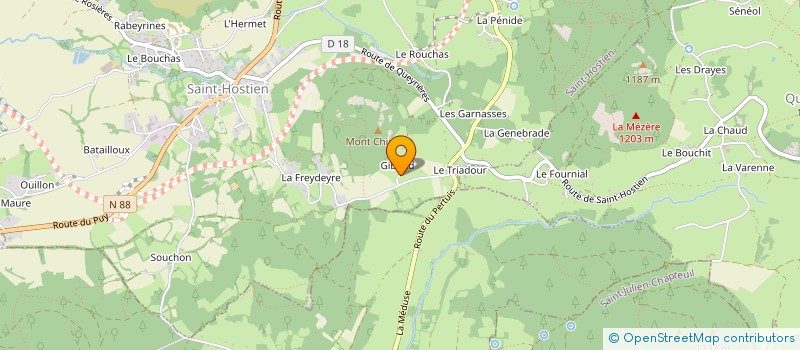 localisation de l'entreprise SCL QUALITE PUY-EN-VELAY à SAINT-HOSTIEN