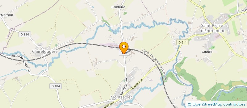 localisation de l'entreprise SCL RABACHE à MONTSECRET-CLAIREFOUGERE