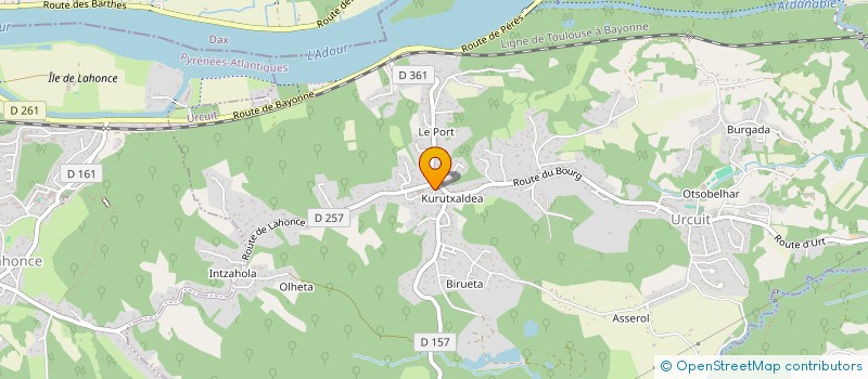 localisation de l'entreprise SCL URKETA  URCUIT