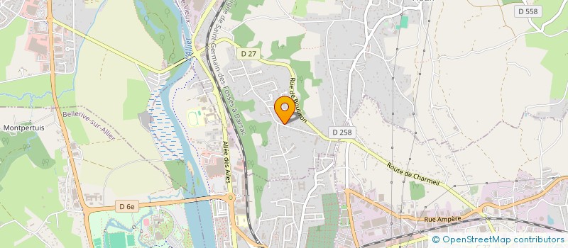 localisation de l'entreprise SCLAME  CREUZIER-LE-VIEUX