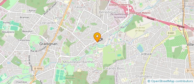localisation de l'entreprise SCLC  GRADIGNAN