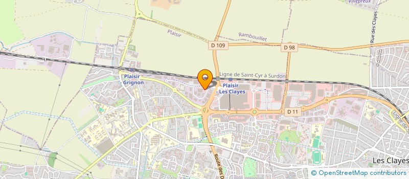 localisation de l'entreprise SCLG  PLAISIR