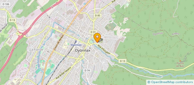 localisation de l'entreprise SCLJ à OYONNAX