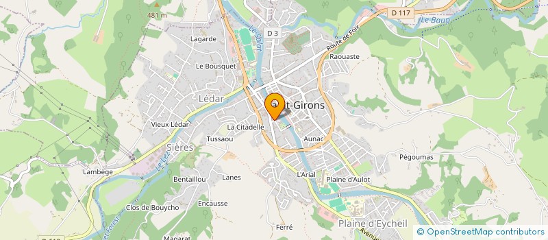 localisation de l'entreprise SCLP à SAINT-GIRONS