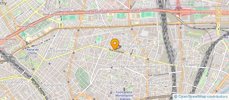 localisation de l'entreprise SCM 118 ORDENER  PARIS