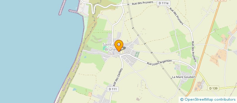 localisation de l'entreprise SCM 12 RUE DU GENERAL DE GAULLE  SAINT-JOUIN-BRUNEVAL