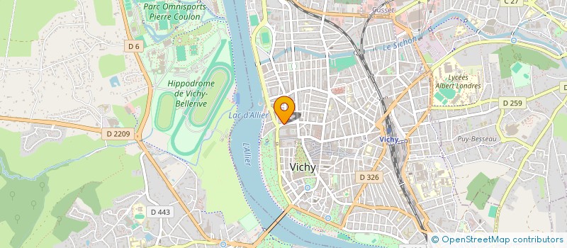 localisation de l'entreprise SCM 133  VICHY